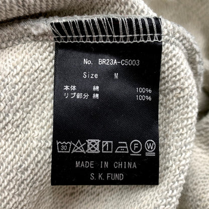 【中古美品】【メンズ】 BREATH ブレス BR23A-C5003 23AW TWO TONE EMBROIDERY HOODIE ツートーンエンブロイダリーフーディ― トップス パーカー 長袖 142-250117-ma-02-izu サイズ：M カラー：赤/グレー 万代Net店