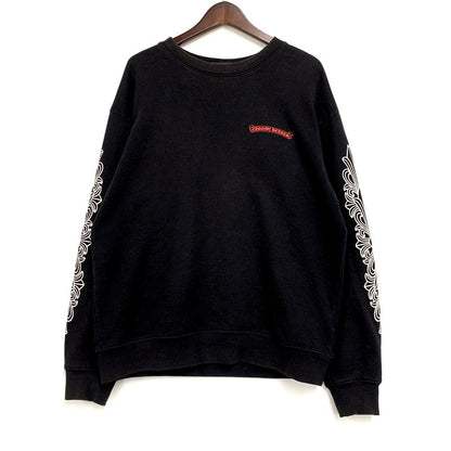 【中古品】【メンズ】 CHROME HEARTS×MATTY BOY クロムハーツ×マッティボーイ P U PLVR P191A 99E CHMPR スウェット トップス 長袖 190-250117-ma-01-izu サイズ：XL カラー：黒 万代Net店