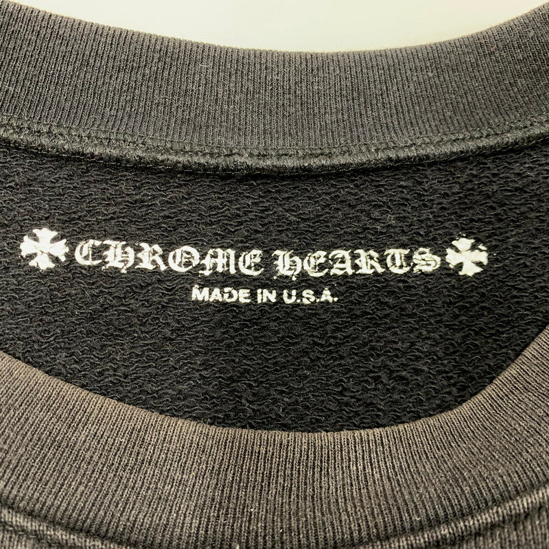 【中古品】【メンズ】 CHROME HEARTS×MATTY BOY クロムハーツ×マッティボーイ P U PLVR P191A 99E CHMPR スウェット トップス 長袖 190-250117-ma-01-izu サイズ：XL カラー：黒 万代Net店