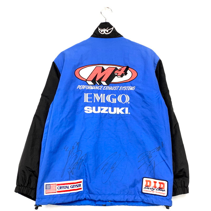 【中古品】【メンズ】  SUZUKI スズキ RACING JACKET レーシングジャケット アウター 長袖 146-250118-ma-02-izu サイズ：L カラー：青 万代Net店