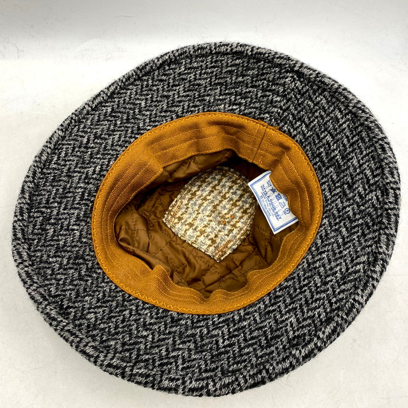 【中古美品】【メンズ/レディース】  45R フォーティファイブ・アール WOOL TWEED HAT 81090043 ウール ツイード ハット 帽子 185-250118-as-12-izu サイズ：01 カラー：グレー系 万代Net店