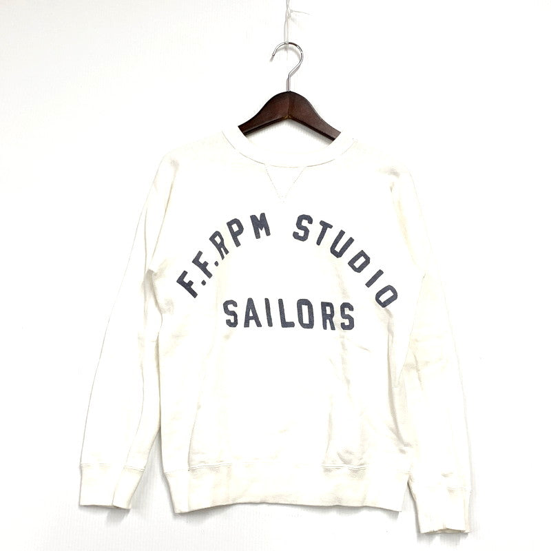 【中古品】【レディース】 45R フォーティーファイブアール 61070073 葉山ものがたり モントックン刺繍ベタッチプリントの908裏毛クルー トップス スウェット 長袖 168-250118-ma-04-izu サイズ：01 カラー：白 万代Net店