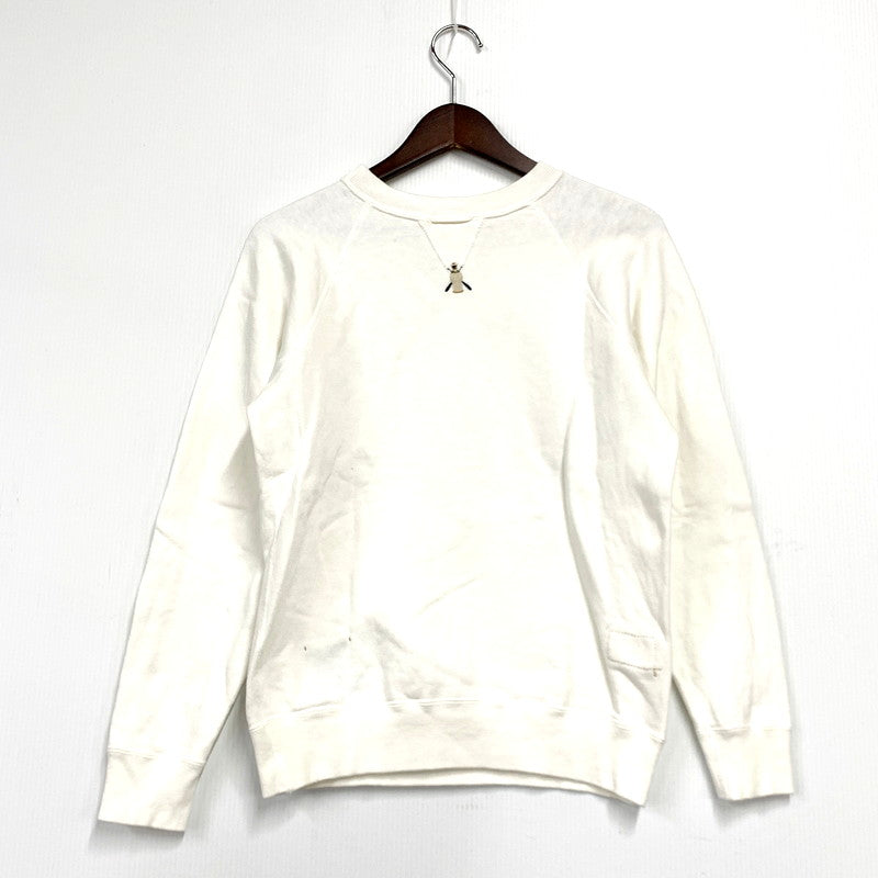 【中古品】【レディース】 45R フォーティーファイブアール 61070073 葉山ものがたり モントックン刺繍ベタッチプリントの908裏毛クルー トップス スウェット 長袖 168-250118-ma-04-izu サイズ：01 カラー：白 万代Net店