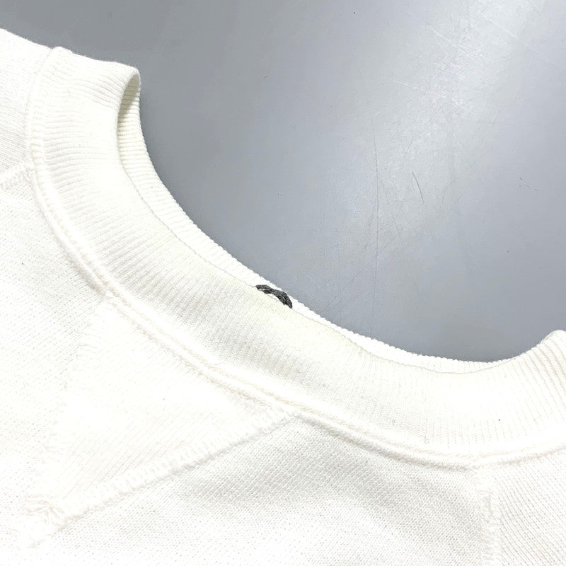 【中古品】【レディース】 45R フォーティーファイブアール 61070073 葉山ものがたり モントックン刺繍ベタッチプリントの908裏毛クルー トップス スウェット 長袖 168-250118-ma-04-izu サイズ：01 カラー：白 万代Net店