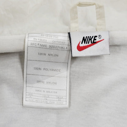 【現状渡し品】【メンズ】 NIKE ナイキ SWOOSH LOGO NYLON MESH ANORAK JACKET 銀タグ スウォッシュロゴナイロンメッシュアノラックジャケット アウター 長袖 146-250119-ma-04-izu サイズ：XL カラー：白/黒 万代Net店