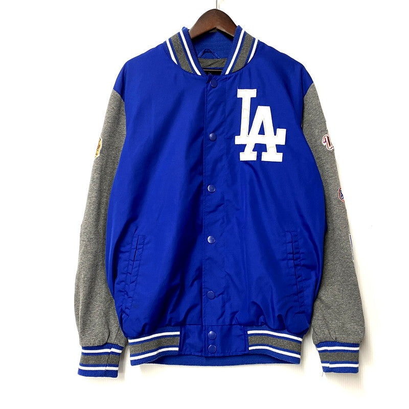 【中古品】【メンズ】  GENUINE MERCHANDISE LA DOGGERS STADIUM JACKET ジェニュイン マーチャンダイズ ロサンゼルス・ドジャース スタジアムジャケット スタジャン アウター 147-250124-ay-18-izu サイズ：M カラー：ブルー 万代Net店