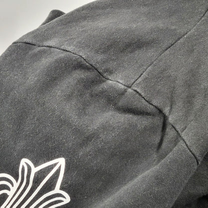 【中古品】【メンズ】 CHROME HEARTS クロムハーツ 408152701-465 HORSESHOE FLORAL CROSS PULLOVER HOODIE 国内正規 ホースシューフローラルクロスプルオーバーフーディー トップス パーカー 長袖 190-250119-ma-06-izu サイズ：XL カラー：黒 万代Net店