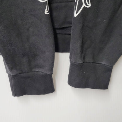 【中古品】【メンズ】 CHROME HEARTS クロムハーツ 408152701-465 HORSESHOE FLORAL CROSS PULLOVER HOODIE 国内正規 ホースシューフローラルクロスプルオーバーフーディー トップス パーカー 長袖 190-250119-ma-06-izu サイズ：XL カラー：黒 万代Net店