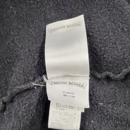 【中古品】【メンズ】 CHROME HEARTS クロムハーツ 408152701-465 HORSESHOE FLORAL CROSS PULLOVER HOODIE 国内正規 ホースシューフローラルクロスプルオーバーフーディー トップス パーカー 長袖 190-250119-ma-06-izu サイズ：XL カラー：黒 万代Net店