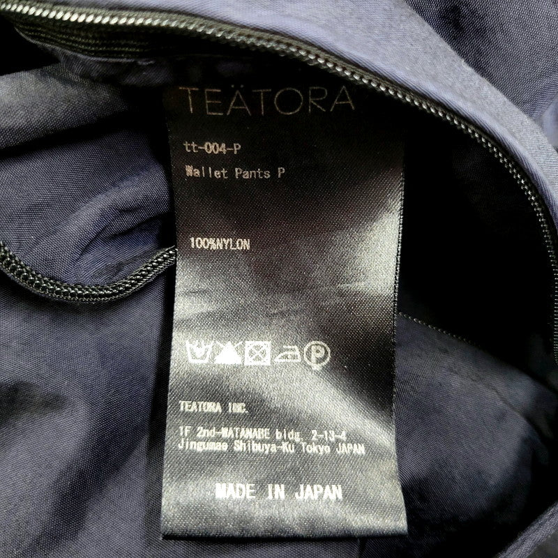 【中古品】【メンズ】  TEATORA テアトラ WALLET PANTS PACKABLE TT-004-P ウォレット パンツ パッカブル ボトムス 151-250202-as-28-izu サイズ：2 カラー：ブラック系 万代Net店