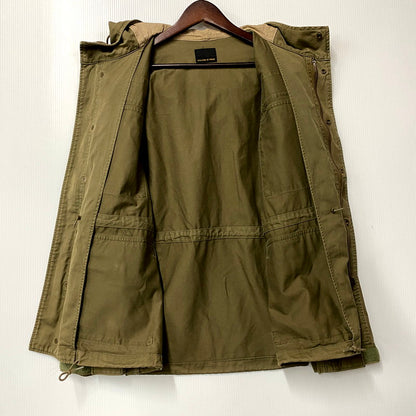 【中古品】【メンズ】 HYSTERIC GLAMOUR ヒステリックグラマー 0221AB06 HOODED MILITARY JACKET フーデッドミリタリージャケット アウター 長袖 140-250208-ma-16-izu サイズ：L カラー：グリーン系 万代Net店