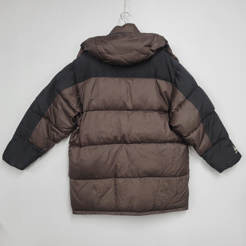 【現状渡し品】【メンズ】  FIRST DOWN ファーストダウン 172114 中国製 90S HOODED DOWN JACKET フーディ ダウン ジャケット 中綿 アウター 146-250120-mm-1-izu サイズ：XL カラー：ブラウン系 万代Net店