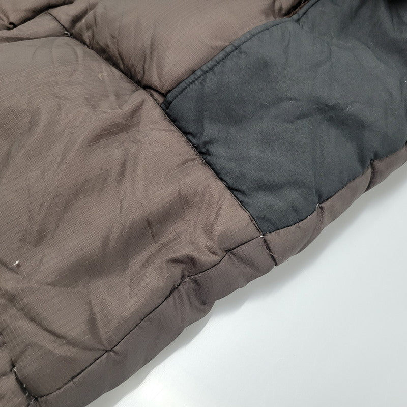 【現状渡し品】【メンズ】  FIRST DOWN ファーストダウン 172114 中国製 90S HOODED DOWN JACKET フーディ ダウン ジャケット 中綿 アウター 146-250120-mm-1-izu サイズ：XL カラー：ブラウン系 万代Net店