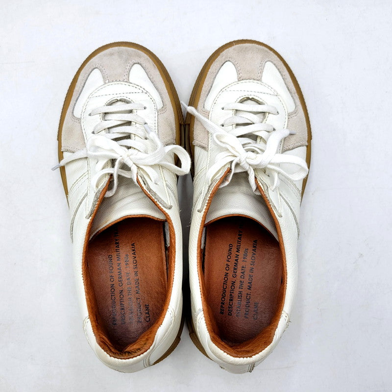 【中古品】【レディース】 REPRODUCTION OF FOUND リプロダクションオブファウンド × CLANE クラネ 23SS GERMAN MILITARY TRAINER 1779 スニーカー シューズ 靴 166-250120-ay-06-izu サイズ：37 カラー：ホワイト 万代Net店