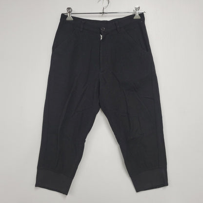 【中古品】【メンズ】 COMME des GARCONS SHIRT コムデギャルソンシャツ W20075 フランス製 WOOL PANTS ウール パンツ クロップドパンツ ボトムス 151-250120-mm-10-izu サイズ：XS カラー：ブラック 黒 万代Net店