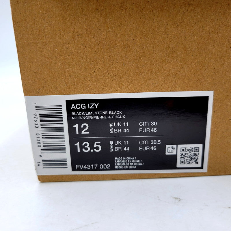 【中古美品】【メンズ】 NIKE ACG ナイキ エーシージー IZY FV4317-002 アイジー スニーカー シューズ 靴 160-250120-ay-02-izu サイズ：30cm カラー：BLACK/LIMESTONE-BLACK 万代Net店