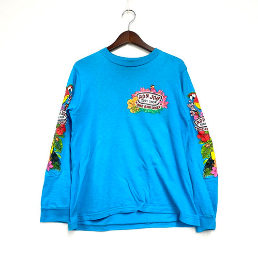 【中古品】【メンズ】 RON JON ロンジョン 90S LS SURF SHOP TEE メキシコ製 90年代 ロングスリーブサーフショップTシャツ トップス 長袖 146-250122-ma-01-izu サイズ：S カラー：ブルー 万代Net店