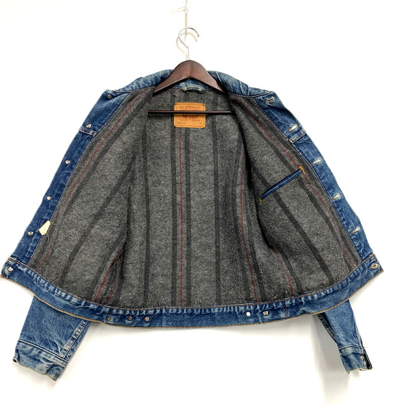 【中古品】【メンズ】 Levi's リーバイス 70506-0316 90S BLANKET LINER DENIM JACKET 刻印715 1993年製 90年代 ブランケットライナーデニムジャケット アウター 長袖 146-250121-ma-04-izu サイズ：38 カラー：インディゴ 万代Net店