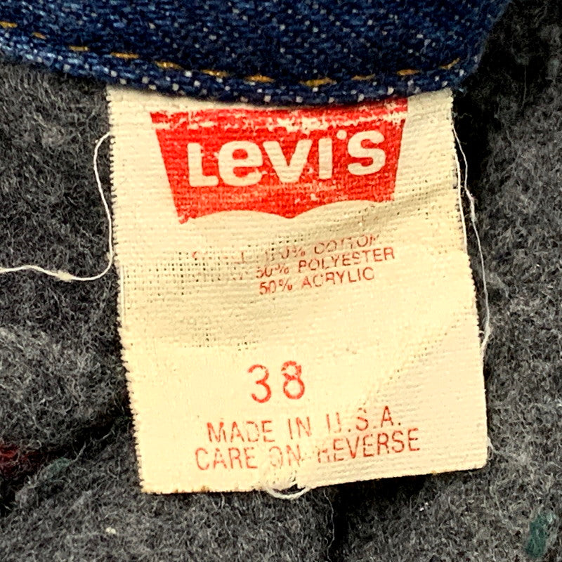 【中古品】【メンズ】 Levi's リーバイス 70506-0316 90S BLANKET LINER DENIM JACKET 刻印715 1993年製 90年代 ブランケットライナーデニムジャケット アウター 長袖 146-250121-ma-04-izu サイズ：38 カラー：インディゴ 万代Net店