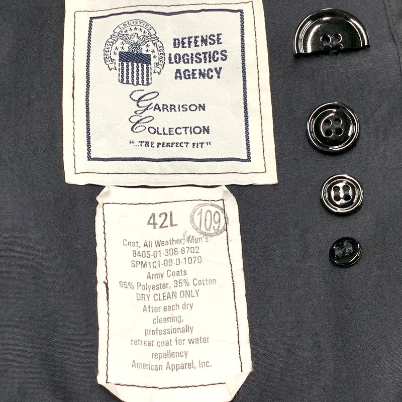 【現状渡し品】【メンズ】 U.S.NAVY ユーエスネイビー 00S TRENCH COAT SPM1C1-09-D-1070 トレンチコート 2009年製 アウター 146-250125-as-02-izu サイズ：42L カラー：ブラック 万代Net店