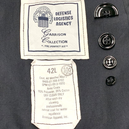 【現状渡し品】【メンズ】 U.S.NAVY ユーエスネイビー 00S TRENCH COAT SPM1C1-09-D-1070 トレンチコート 2009年製 アウター 146-250125-as-02-izu サイズ：42L カラー：ブラック 万代Net店