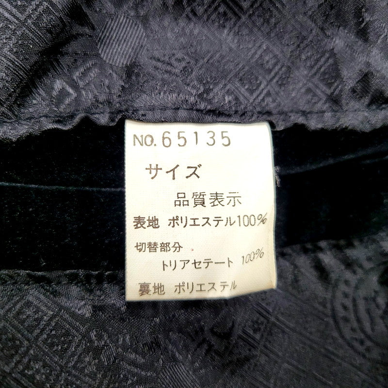 【中古品】【メンズ】  USED VELOR BLOUSON JACKET 日本製 ベロア ブルゾン ジャケット アウター 146-250123-as-08-izu サイズ：L カラー：ブラック 万代Net店