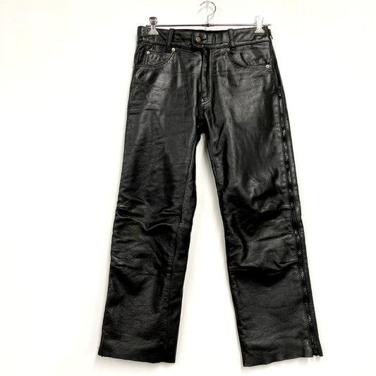 【中古品】【メンズ】 MOTO FIELD モトフィールド BUFFALO LEATHER PANTS バッファローレザーパンツ ズボン ボトムス 156-250122-ma-12-izu サイズ：L カラー：黒 万代Net店