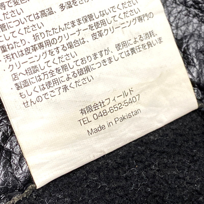 【中古品】【メンズ】 MOTO FIELD モトフィールド BUFFALO LEATHER PANTS バッファローレザーパンツ ズボン ボトムス 156-250122-ma-12-izu サイズ：L カラー：黒 万代Net店