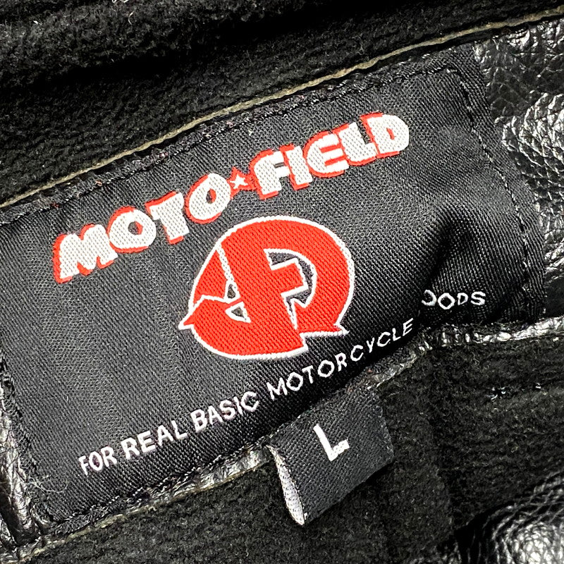 【中古品】【メンズ】 MOTO FIELD モトフィールド BUFFALO LEATHER PANTS バッファローレザーパンツ ズボン ボトムス 156-250122-ma-12-izu サイズ：L カラー：黒 万代Net店