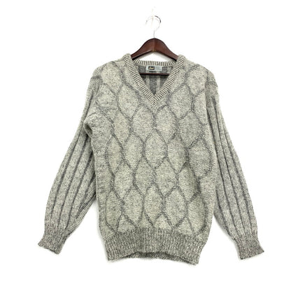 【中古品】【メンズ】 JEMAL ジーメル 70-80S V-NECK MOHAIR KNIT SWEATER Vネック モヘア ニット セーター 長袖 トップス 146-250125-as-22-izu サイズ：M カラー：グレー 万代Net店