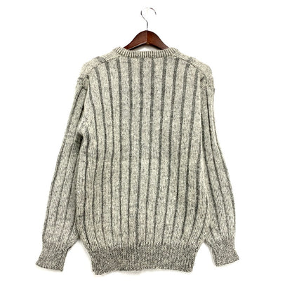 【中古品】【メンズ】 JEMAL ジーメル 70-80S V-NECK MOHAIR KNIT SWEATER Vネック モヘア ニット セーター 長袖 トップス 146-250125-as-22-izu サイズ：M カラー：グレー 万代Net店