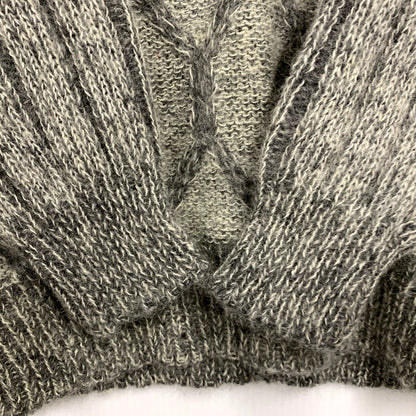 【中古品】【メンズ】 JEMAL ジーメル 70-80S V-NECK MOHAIR KNIT SWEATER Vネック モヘア ニット セーター 長袖 トップス 146-250125-as-22-izu サイズ：M カラー：グレー 万代Net店