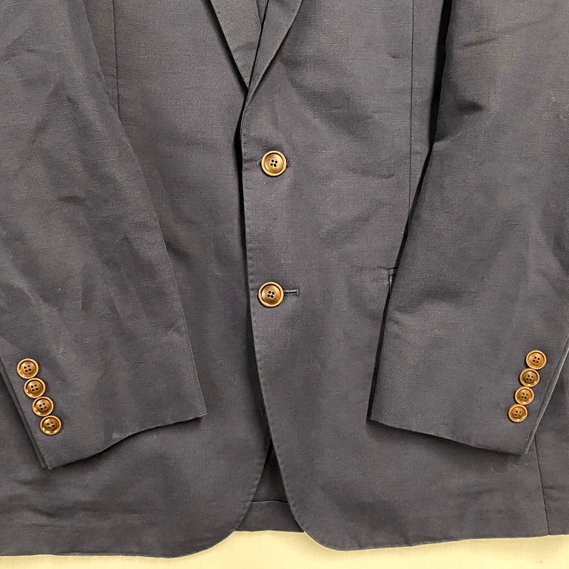 【中古品】【メンズ】 Brooks Brothers ブルックスブラザーズ LINEN COTTON TEILORED JACKET リネンコットンテーラードジャケット アウター 長袖 146-250122-ma-14-izu サイズ：US 40S カラー：ネイビー 万代Net店