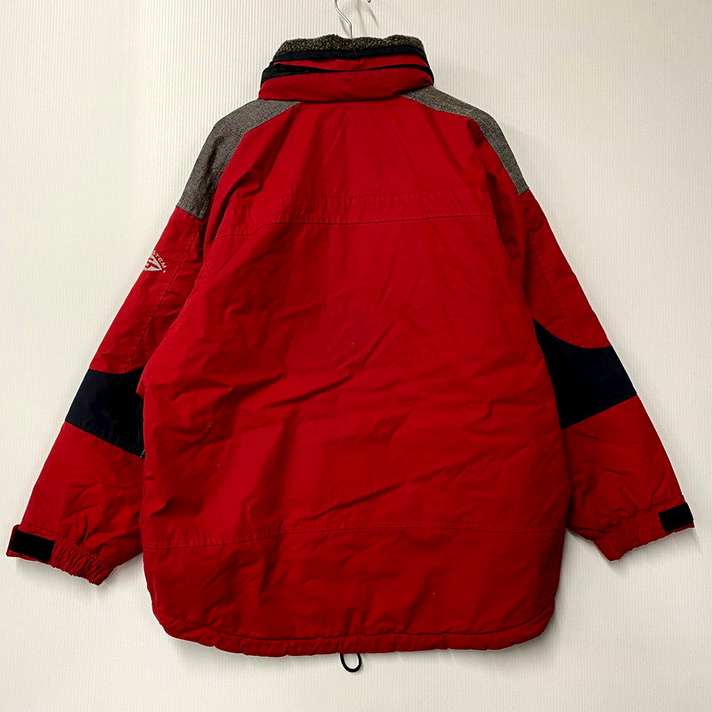 【中古品】【メンズ】  COLMAR SPORTWEAR コルマール スポーツウェア BOA COLLAR NYLON ANORAK JACKET ボアカラーナイロンアノラックジャケット アウター 長袖 146-250123-ma-07-izu サイズ：US 38 カラー：赤 万代Net店