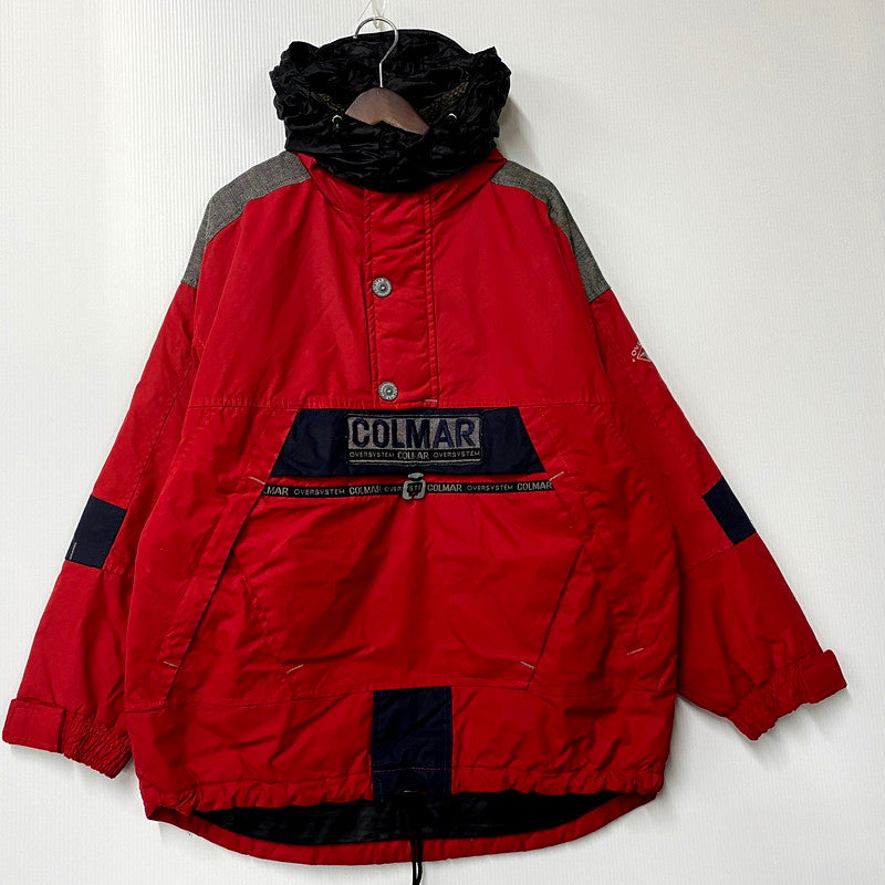 【中古品】【メンズ】  COLMAR SPORTWEAR コルマール スポーツウェア BOA COLLAR NYLON ANORAK JACKET ボアカラーナイロンアノラックジャケット アウター 長袖 146-250123-ma-07-izu サイズ：US 38 カラー：赤 万代Net店