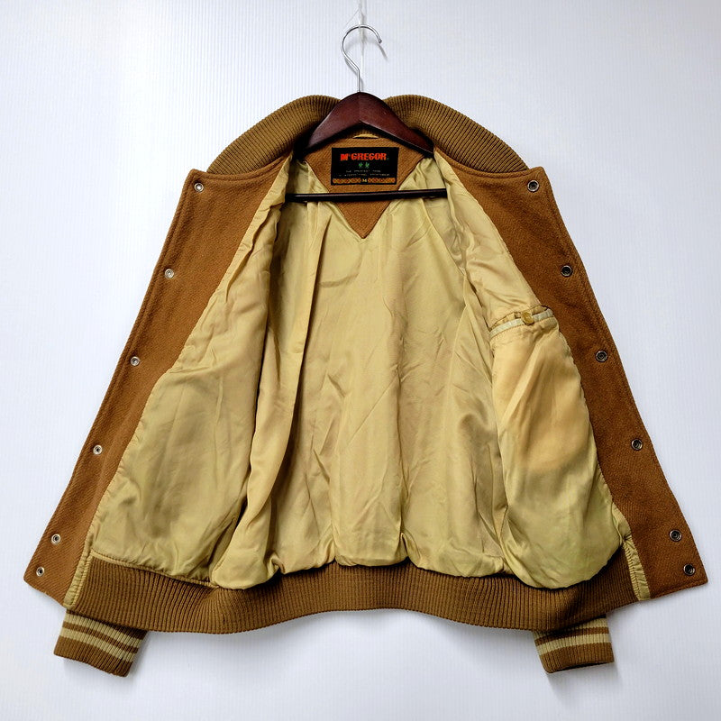 【中古品】【メンズ】 McGregor マックレガー 70-80S VARSITY JACKET バーシティジャケット アウター 146-250123-as-04-izu サイズ：M カラー：ブラウン 万代Net店