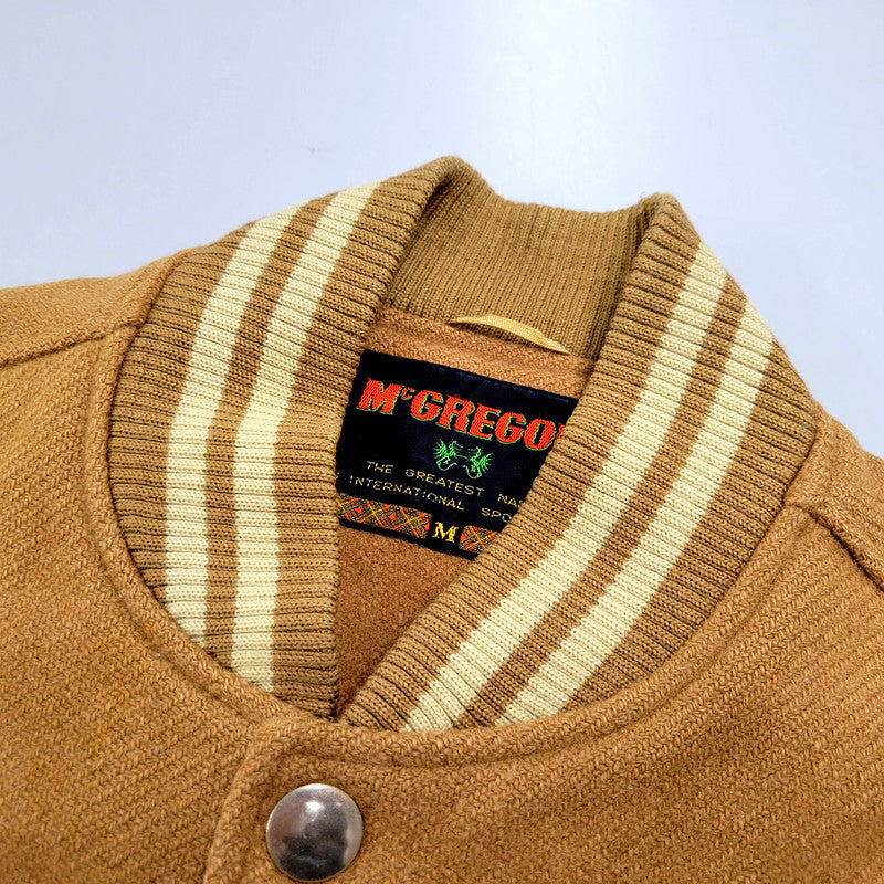 【中古品】【メンズ】 McGregor マックレガー 70-80S VARSITY JACKET バーシティジャケット アウター 146-250123-as-04-izu サイズ：M カラー：ブラウン 万代Net店