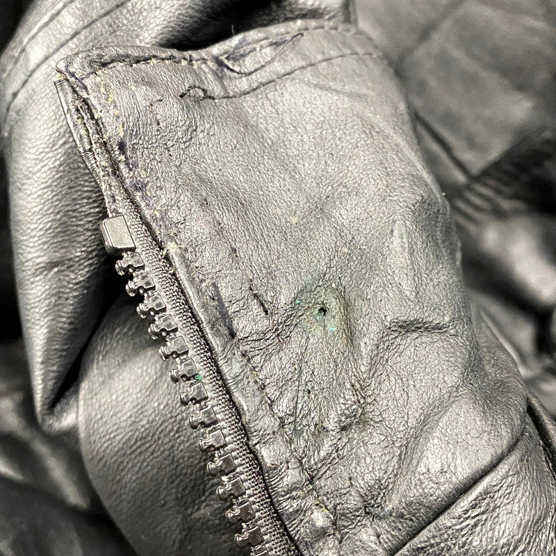 【現状渡し品】【メンズ】 SEQUENCE シークエンス HOODED LEATHER COAT フーデッドレザーコート アウター 長袖 146-250123-ma-06-izu サイズ：L カラー：黒 万代Net店