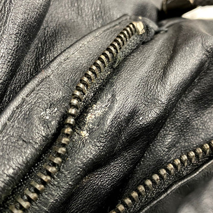 【現状渡し品】【メンズ】 SEQUENCE シークエンス HOODED LEATHER COAT フーデッドレザーコート アウター 長袖 146-250123-ma-06-izu サイズ：L カラー：黒 万代Net店