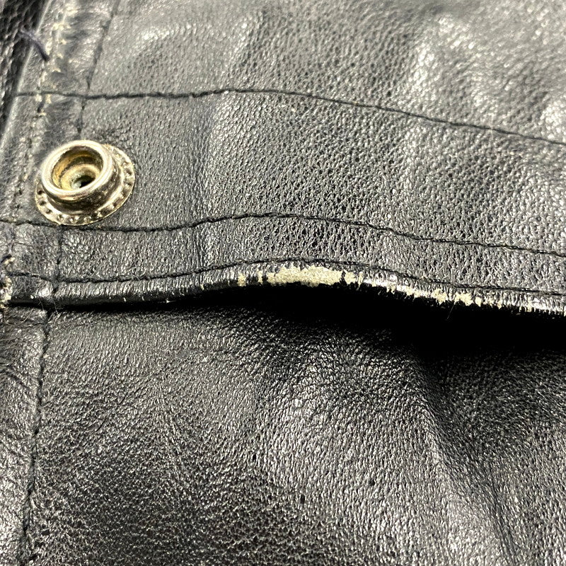 【現状渡し品】【メンズ】 SEQUENCE シークエンス HOODED LEATHER COAT フーデッドレザーコート アウター 長袖 146-250123-ma-06-izu サイズ：L カラー：黒 万代Net店