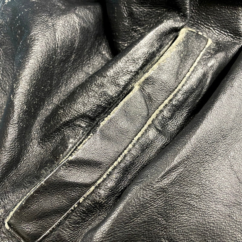 【現状渡し品】【メンズ】 SEQUENCE シークエンス HOODED LEATHER COAT フーデッドレザーコート アウター 長袖 146-250123-ma-06-izu サイズ：L カラー：黒 万代Net店