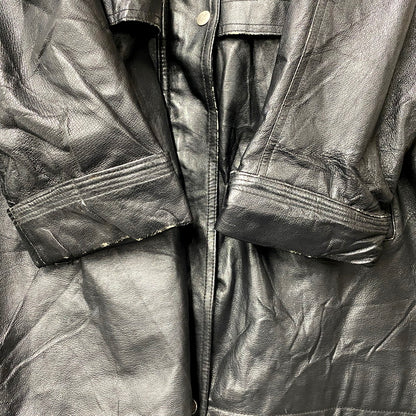 【現状渡し品】【メンズ】 SEQUENCE シークエンス HOODED LEATHER COAT フーデッドレザーコート アウター 長袖 146-250123-ma-06-izu サイズ：L カラー：黒 万代Net店