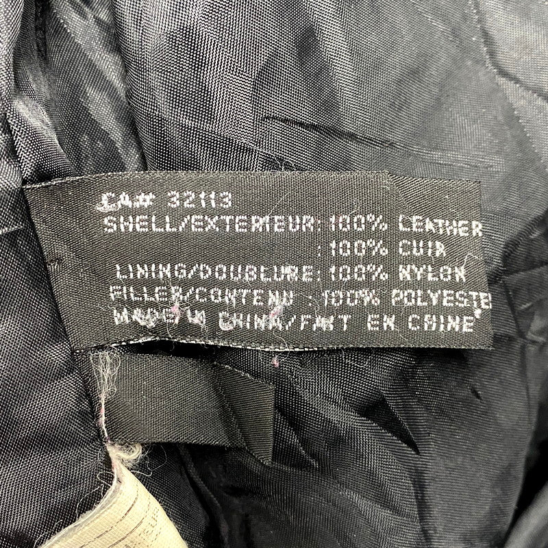 【現状渡し品】【メンズ】 SEQUENCE シークエンス HOODED LEATHER COAT フーデッドレザーコート アウター 長袖 146-250123-ma-06-izu サイズ：L カラー：黒 万代Net店