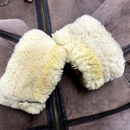 【中古品】【メンズ】  ARTURO LEATHER アルトゥーロレザー 80S REAL SHEEPSKIN MOUTON JACKET 80年代 リアルシープスキンムートンジャケット アウター 長袖 146-250123-ma-05-izu サイズ：M カラー：茶系 万代Net店