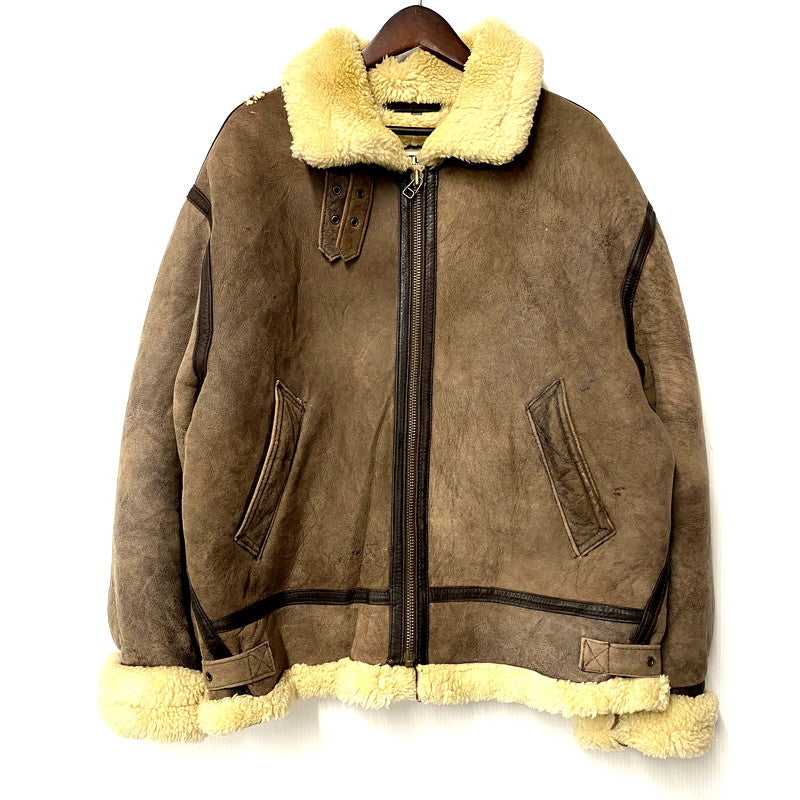 【中古品】【メンズ】  ARTURO LEATHER アルトゥーロレザー 80S REAL SHEEPSKIN MOUTON JACKET 80年代 リアルシープスキンムートンジャケット アウター 長袖 146-250123-ma-05-izu サイズ：M カラー：茶系 万代Net店