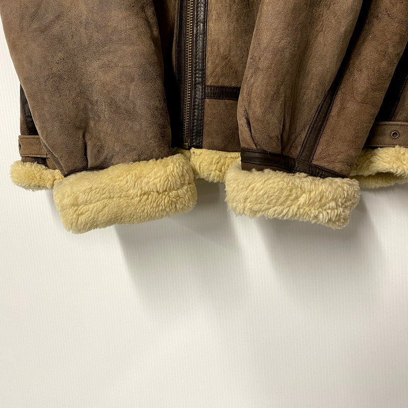 【中古品】【メンズ】  ARTURO LEATHER アルトゥーロレザー 80S REAL SHEEPSKIN MOUTON JACKET 80年代 リアルシープスキンムートンジャケット アウター 長袖 146-250123-ma-05-izu サイズ：M カラー：茶系 万代Net店