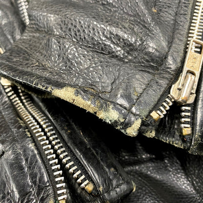 【現状渡し品】【メンズ】  WILSONS ウィルソンズ 90S LEATHER RIDERS JACKET 90年代 レザーライダースジャケット アウター 長袖 146-250123-ma-10-izu サイズ：M カラー：黒 万代Net店