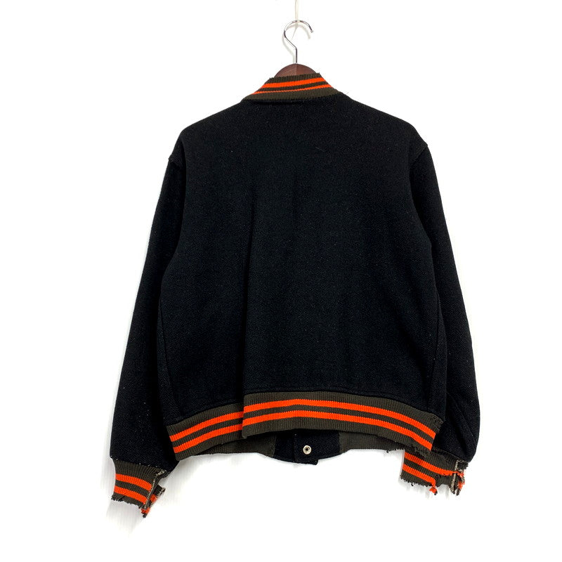 【現状渡し品】【メンズ】 Champion チャンピオン PROCESSED SPORTSWEAR 50S VARSITY JACKET バーシティジャケット 小文字ランタグ アウター 146-250122-as-11-izu カラー：ブラック 万代Net店