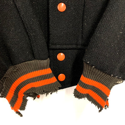 【現状渡し品】【メンズ】 Champion チャンピオン PROCESSED SPORTSWEAR 50S VARSITY JACKET バーシティジャケット 小文字ランタグ アウター 146-250122-as-11-izu カラー：ブラック 万代Net店