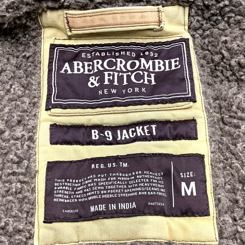 【現状渡し品】【メンズ】 Abercrombie&Fitch アバークロンビーアンドフィッチ B-9 JACKET ジャケット アウター 144-250122-as-07-izu サイズ：M カラー：ベージュ 万代Net店